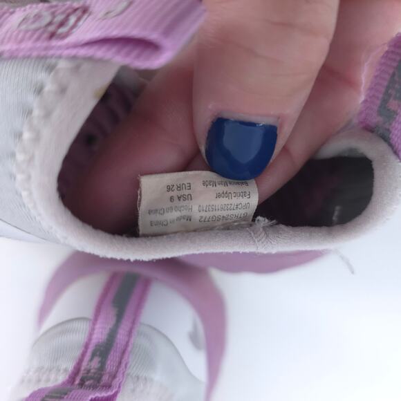 Rugged Shark Girls Purple and Yellow Slip On Water Shoes Mesh Top Rubber Sole 9 - Picture 6 of 7